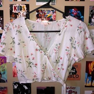 Blouse W/ Zip tie on side